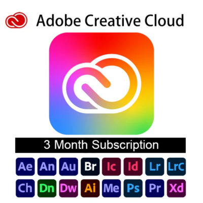 Adobe Creative Cloud 3 Month Subscription Key – FULL
